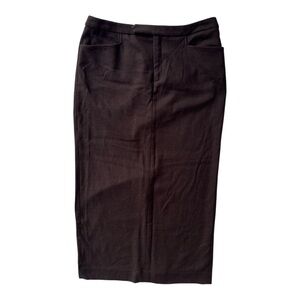 Ralph Lauren Brown‎ Pencil Skirt Wool Vintage Pockets that Zip